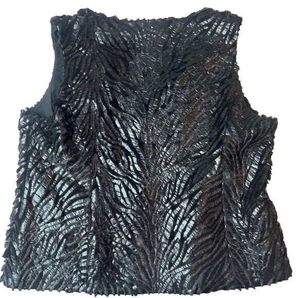 Conrad C Women’s 18 Vest Artsy Black Chic Career Zebra Art Pockets (tacked)Soft - Picture 11 of 13